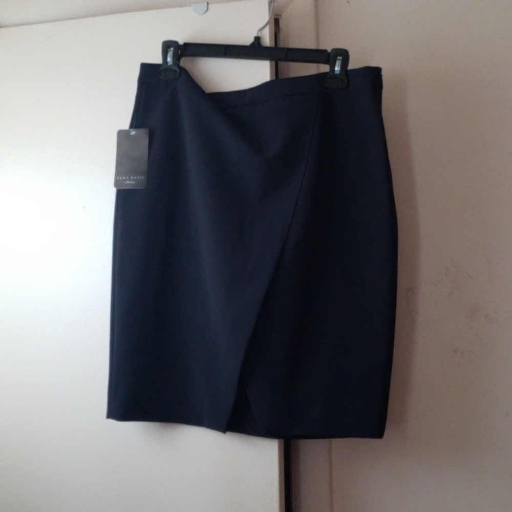 ZARA Suit Skirt Navy Blue Size L